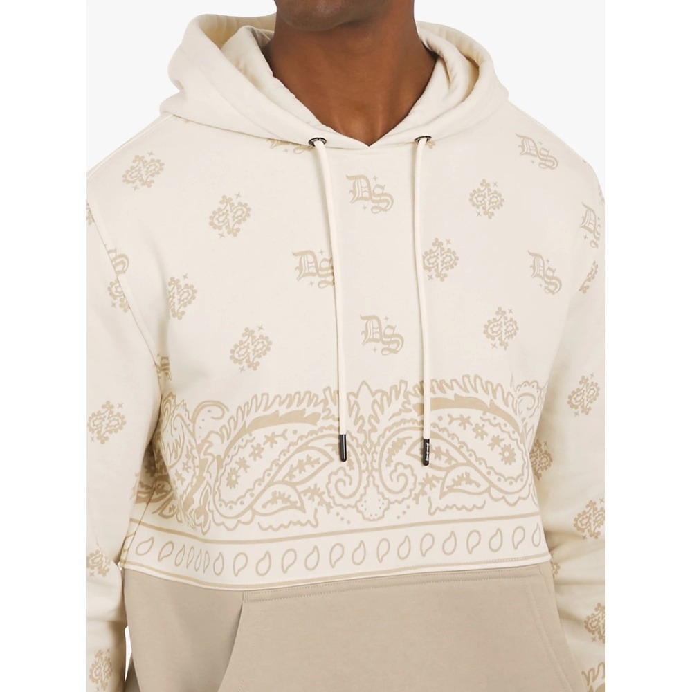 Dogg Supply by Snoop Dogg Mens Cream Beige Popover Hoodie‎ Size S Small Unisex